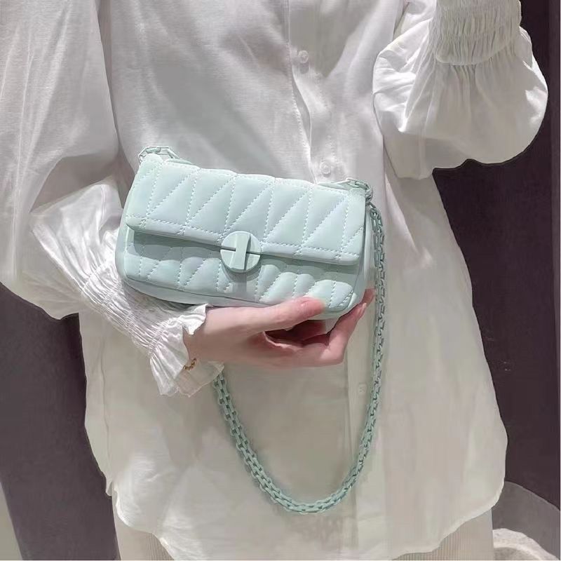 Sanfu Chain Bag  New Messenger Bag Small Bag Shoulder Bag Underarm Bag Commuting Advanced Sense Lingge Women's Bag