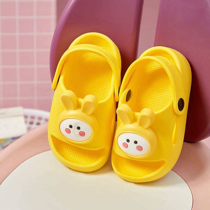 新款EVA儿童拖鞋男女宝宝可爱兔子公主鞋居家防滑防臭露趾凉拖鞋