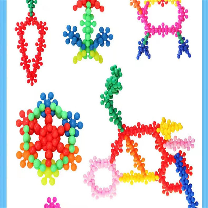 梅花积木3D旋转雪花片立体拼装幼儿园礼物游戏儿童玩具益智3到6岁