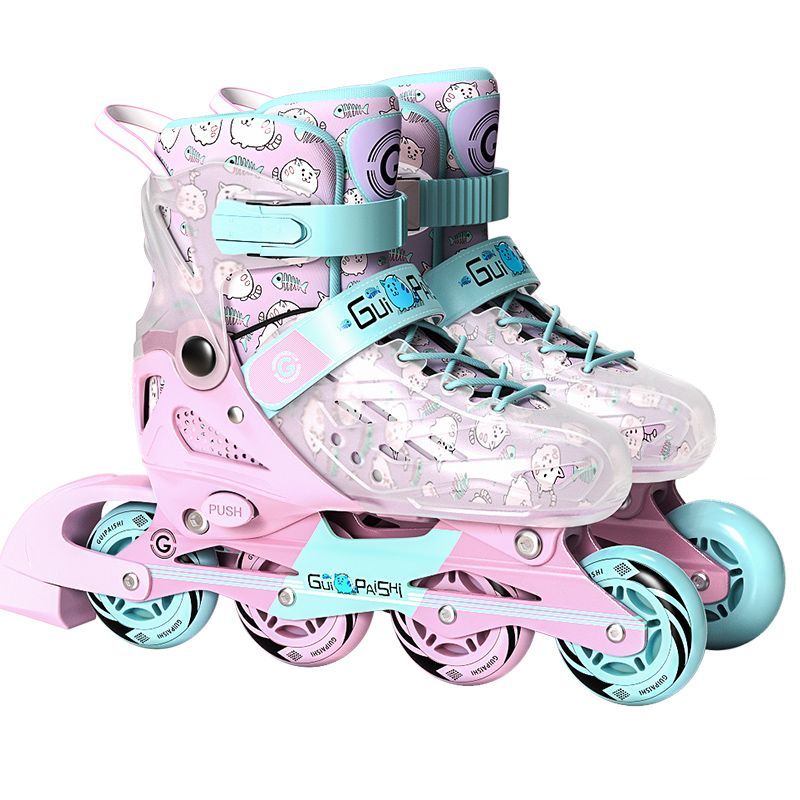 贵派仕儿童滑冰鞋硬壳轮滑鞋女童男童旗舰店专业滑轮鞋旱冰滑冰鞋