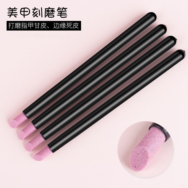 Manicure grinding tool engraved grinding pen tearing quartz pen nails nail surface scrub fine exfoliating nail pen