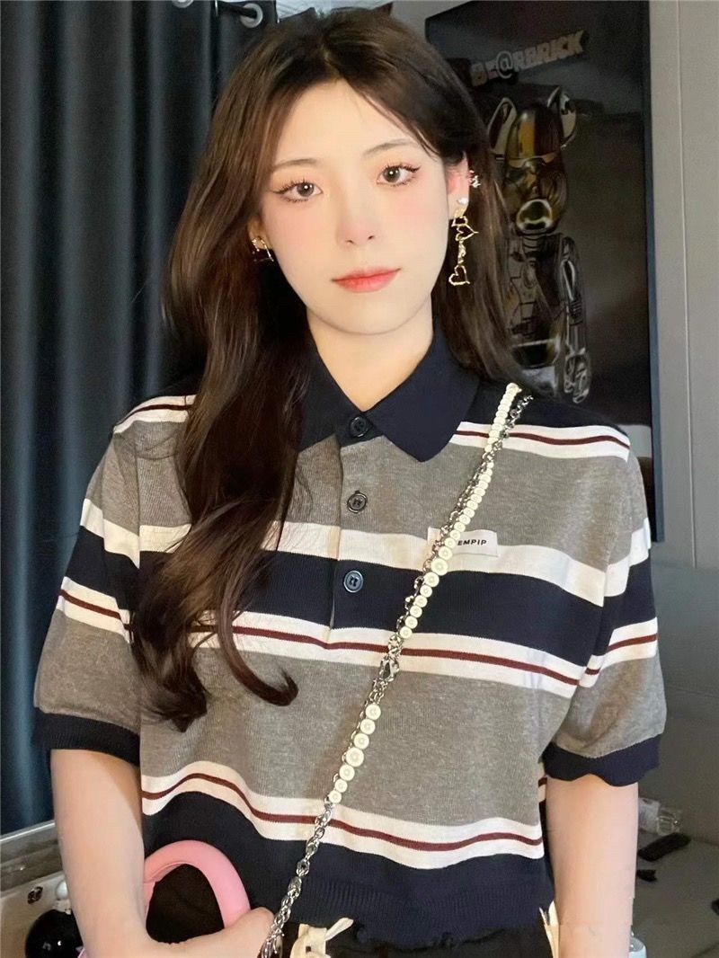 Short-sleeved t-shirt women's trendy brand oversize loose all-match half-sleeved summer new Korean version of pure white five-quarter sleeve top