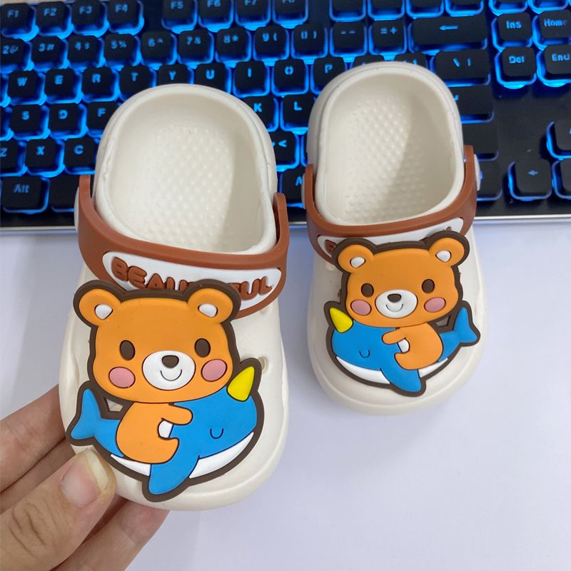 [Super Anti-slip] Children's Slippers Summer Cute Girls Non-slip Soft Bottom Baby Sandals Boys Hole Shoes Kids
