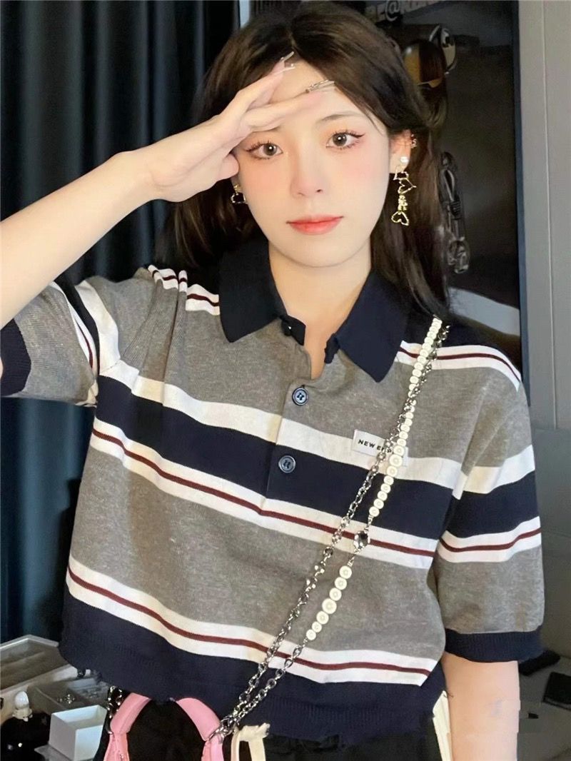 Short-sleeved t-shirt women's trendy brand oversize loose all-match half-sleeved summer new Korean version of pure white five-quarter sleeve top