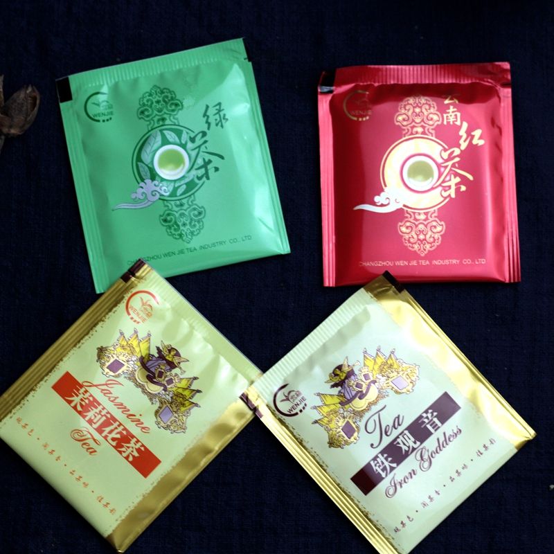 【4种口味】独立包装茉莉花绿茶红茶铁观音酒店宾馆茶包便携冲泡