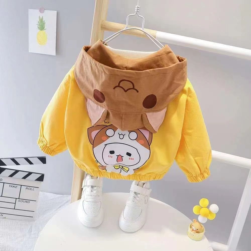 Baby coat  new Korean version of foreign style children's spring and autumn casual tops baby coat thin section trendy