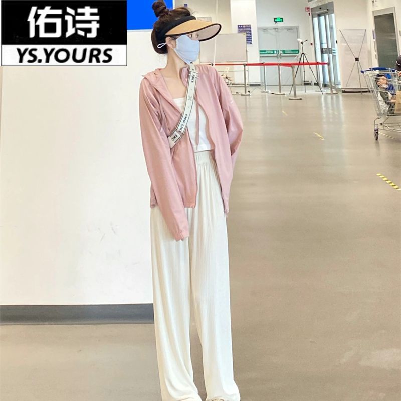 Ice silk sunscreen women's long-sleeved summer new anti-ultraviolet breathable air-conditioned clothing cardigan jacket to cover the flesh young tide