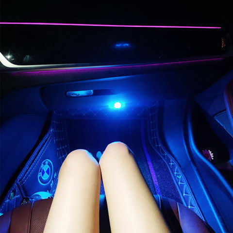 车内氛围灯音乐声控汽车脚底内饰led灯车载USB气氛灯条车用装饰灯