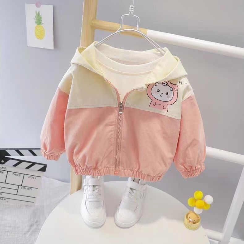 Baby coat  new Korean version of foreign style children's spring and autumn casual tops baby coat thin section trendy