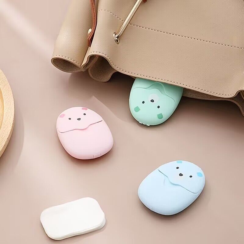 盒装一次性香皂片户外旅行便携式香皂纸片学生杀菌清洁洗手肥皂片