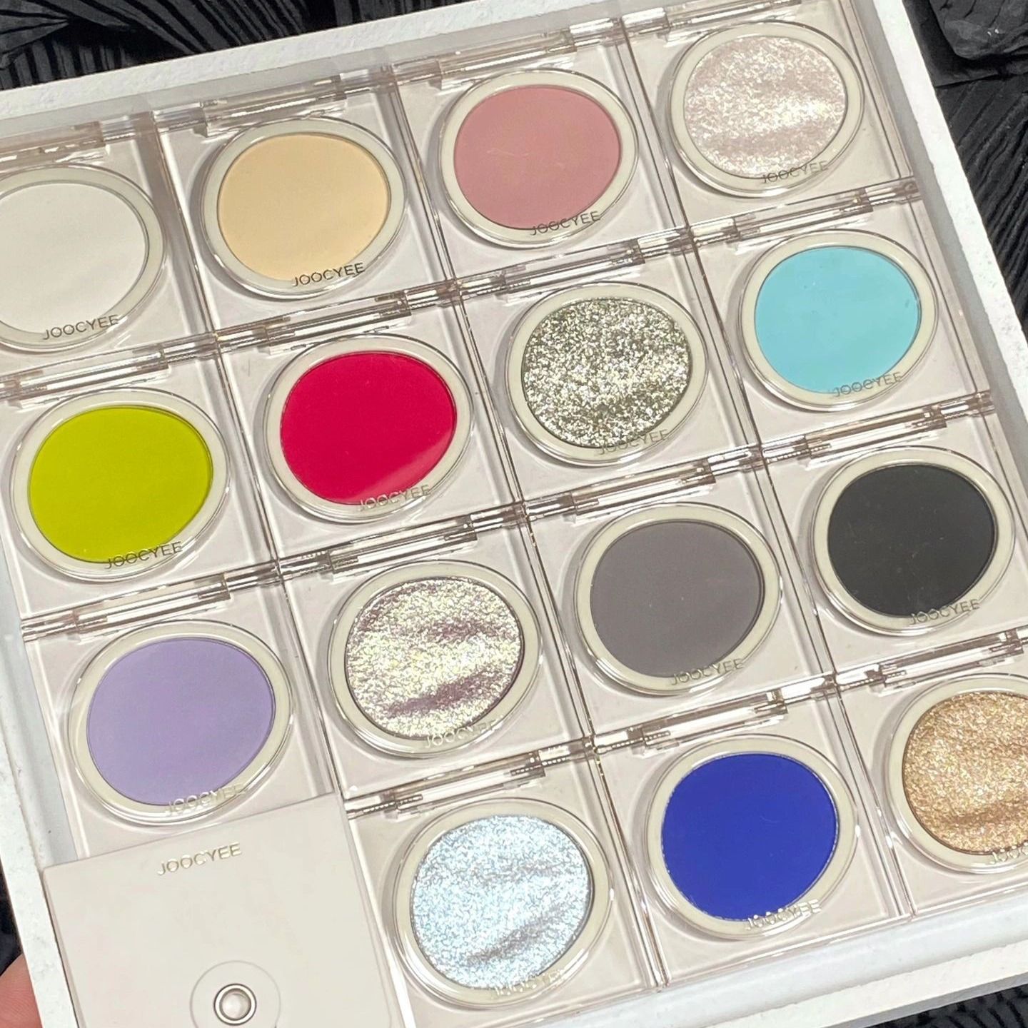 Joocyee Fermented Single Color Eyeshadow Matte Pearlescent Glitter Earthy Color Sparkling Ultra-Shiny Ins Eyeshadow Palette