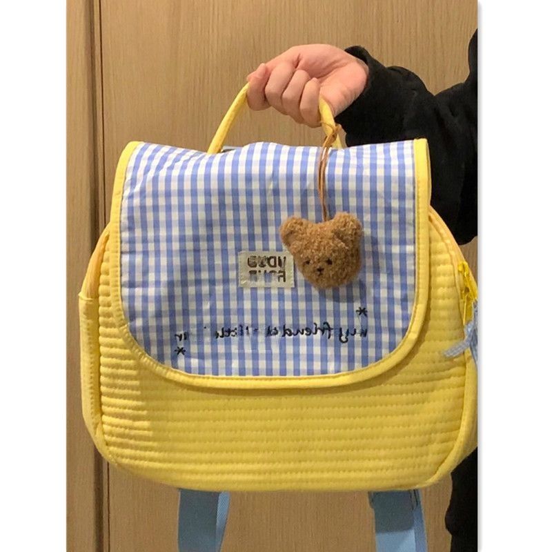 幼兒園學生卡通書包小學生可愛男童寶寶帆布雙肩包小女孩親子背包