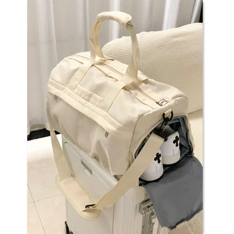 斜挎運動健身包女款乾濕分離大容量手提旅行包外出旅遊行李收納袋