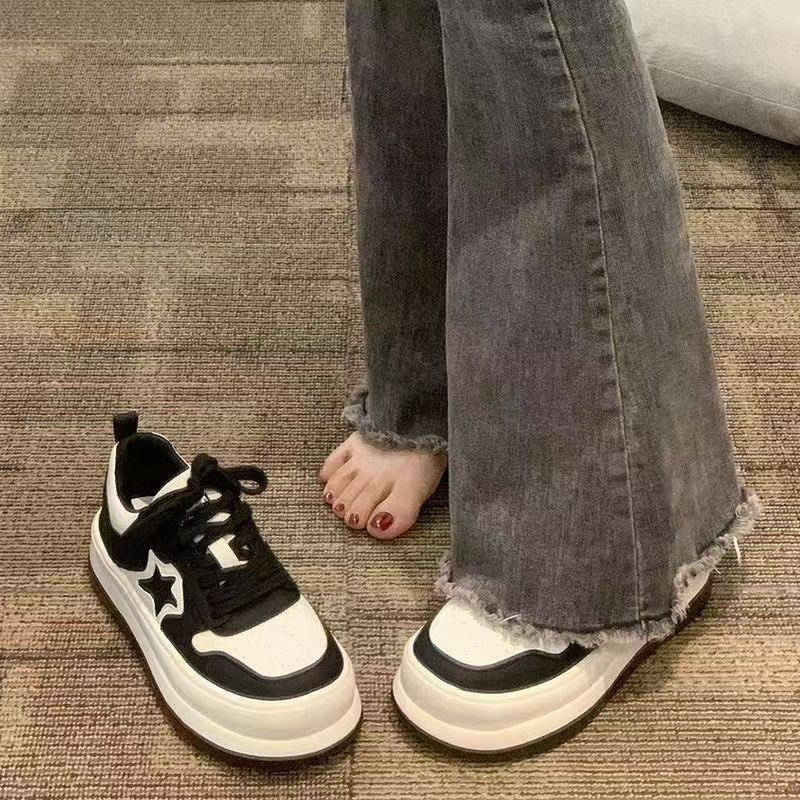 2023 new campus style soft sole shoes women's shoes all-match casual white shoes high-value star low top big-toe shoes