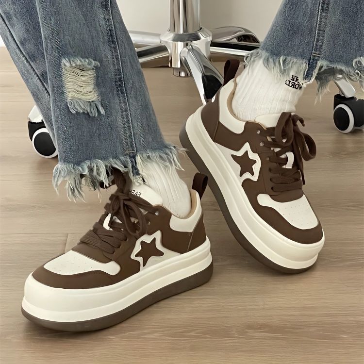 Niche original star skate shoes women's thick-soled ugly cute big-toed shoes 2023 spring and autumn new casual shoes ins all-match