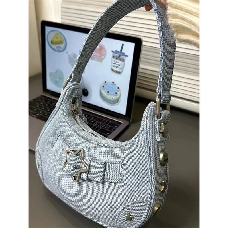 Internet celebrity personality sweet and spicy bag  new simple all-match girl shoulder bag niche commuter portable underarm bag