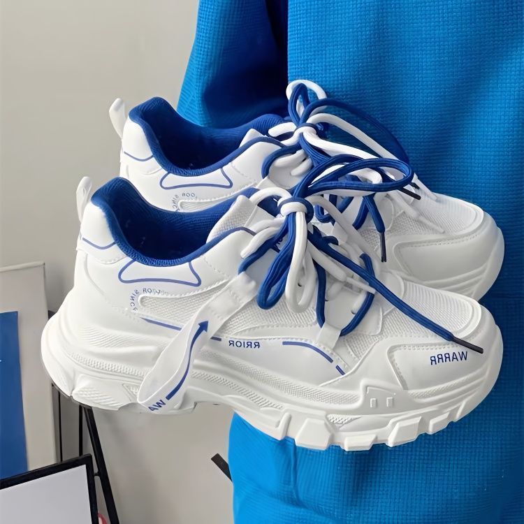 Soft sole daddy shoes female Klein blue sneakers female 2023 new spring and summer casual running shoes ins all-match