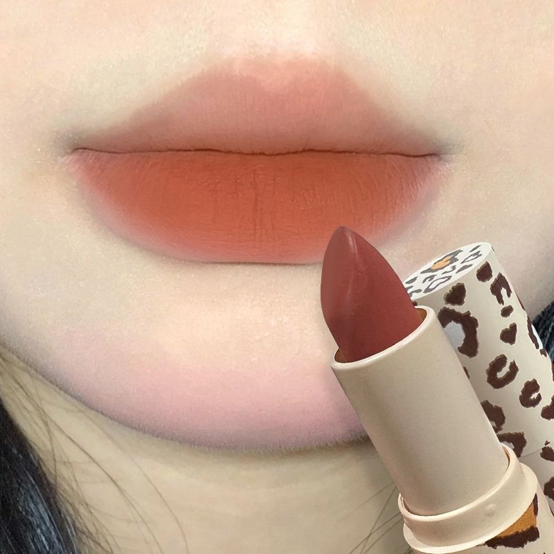 奶橘乖乖女唇色~口紅媽生純欲感爛番茄色霧感啞光唇釉學生偽素顏