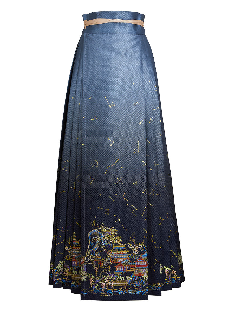 2023年夏季新款文艺日常优雅气质中国风改良汉服汉元素明制马面裙