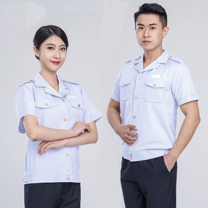 稅服春秋款男女外穿襯衣短袖長袖務局工作服務制服工裝上衣可定製