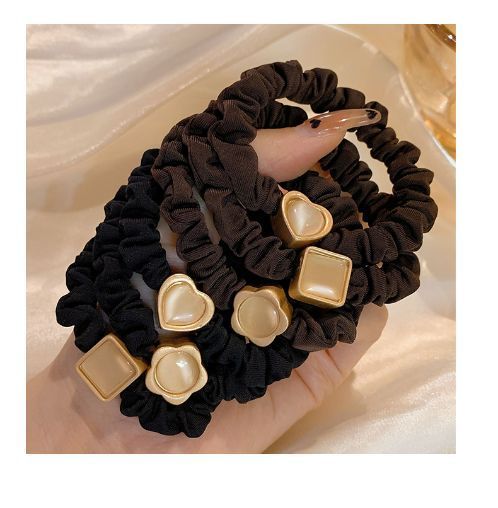 Fascia per capelli elastica e resistente, con anello per capelli in pietra occhio di gatto di alta qualità, per donne_voghion.com