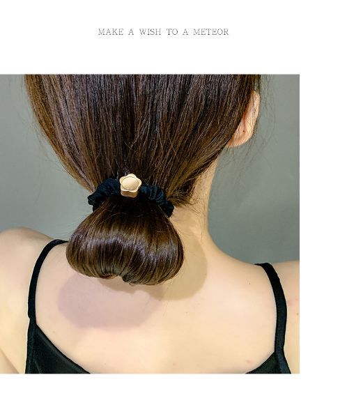 Fascia per capelli elastica e resistente, con anello per capelli in pietra occhio di gatto di alta qualità, per donne_voghion.com