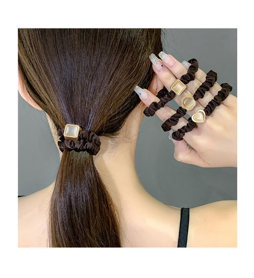 Fascia per capelli elastica e resistente, con anello per capelli in pietra occhio di gatto di alta qualità, per donne_voghion.com