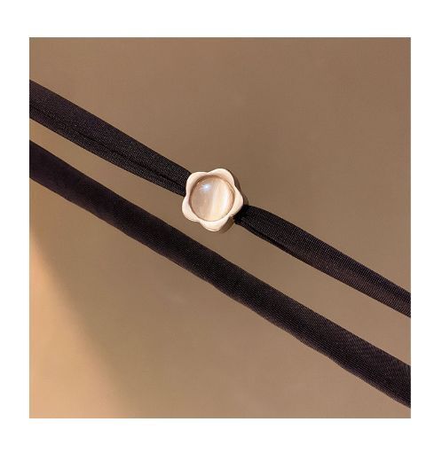 Fascia per capelli elastica e resistente, con anello per capelli in pietra occhio di gatto di alta qualità, per donne_voghion.com