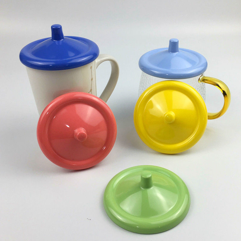 仿瓷塑料盖便利防尘马克杯杯盖随手杯盖子圆形茶杯盖单卖杯子配件
