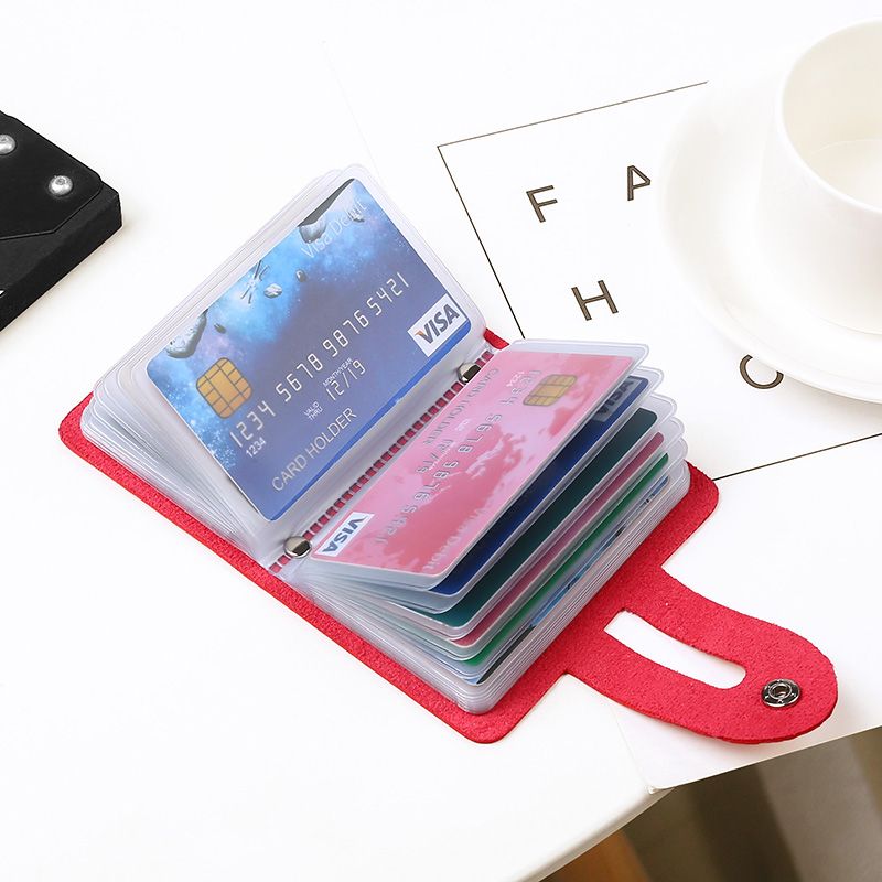 卡包女士新款防消磁防盗刷多卡位大容量证件卡包驾照证套卡套