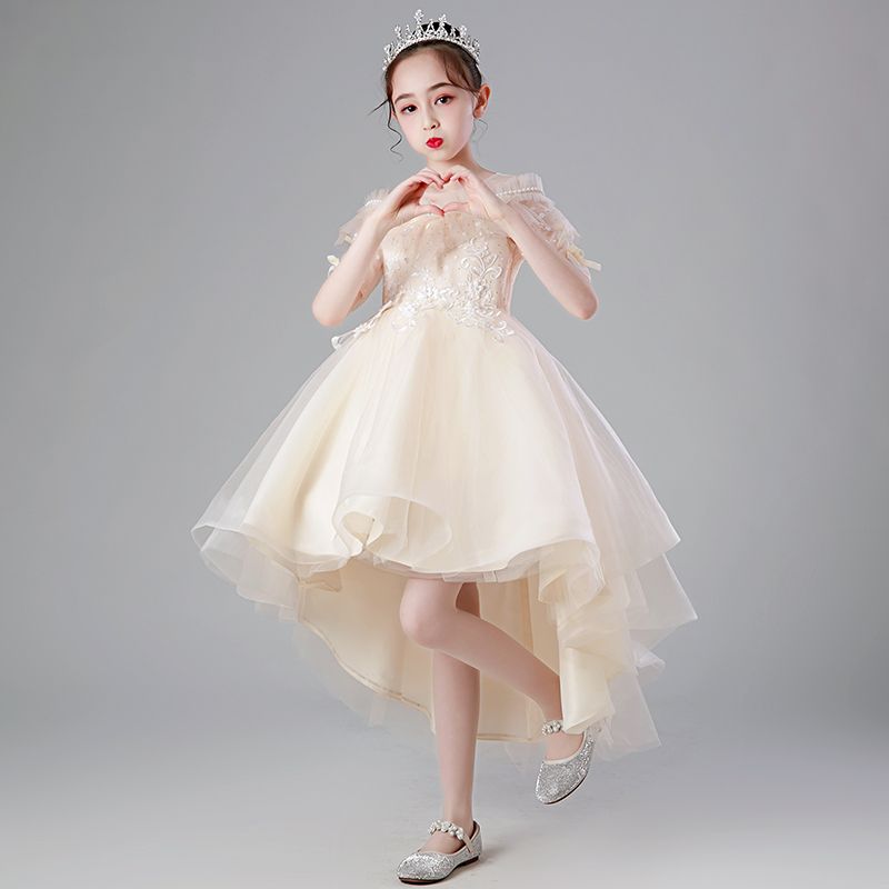 Children's Day Children's Day Girls Princess Dress Super Western Style Dress Host Summer Dress Children's Dress Long-sleeved Costume