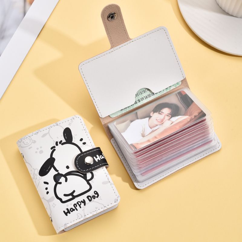 Pacha Dog Winnie the Pooh card bag large capacity multi-card slot mini cute all-in-one bag business card holder ID card holder for women