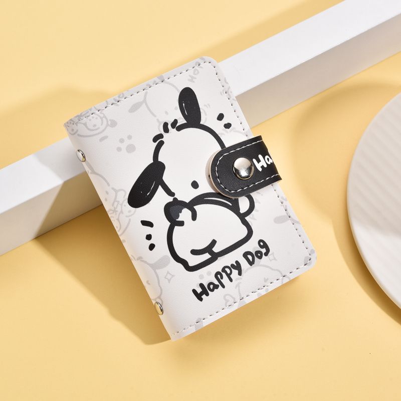 Pacha Dog Winnie the Pooh card bag large capacity multi-card slot mini cute all-in-one bag business card holder ID card holder for women