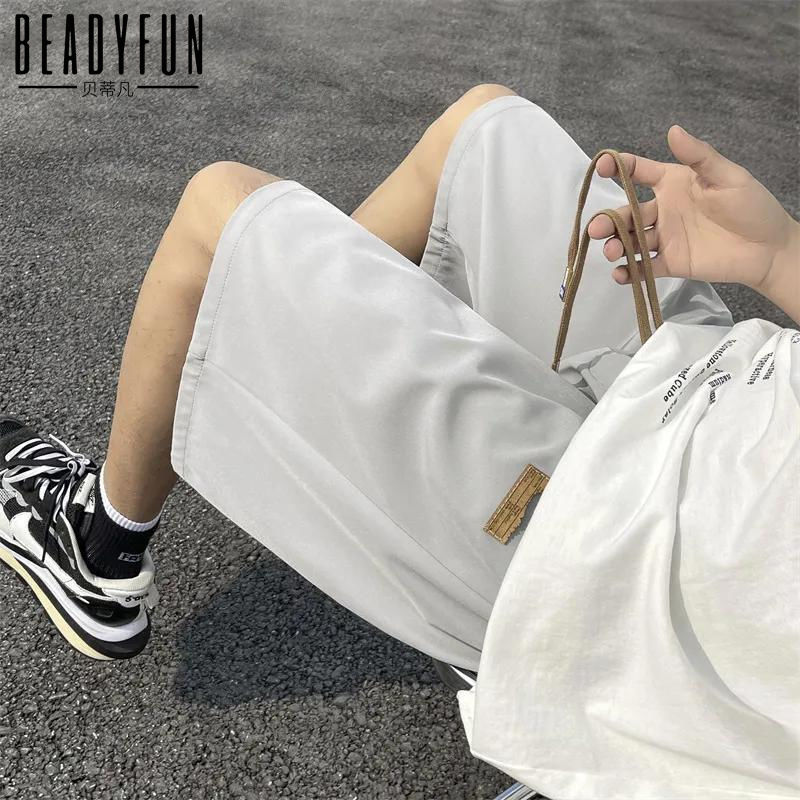 Betty Van Ice Silk Shorts Men's Summer Loose Trendy Brand Casual Shorts Men's Loose All-Match Quick-drying Sports Pants