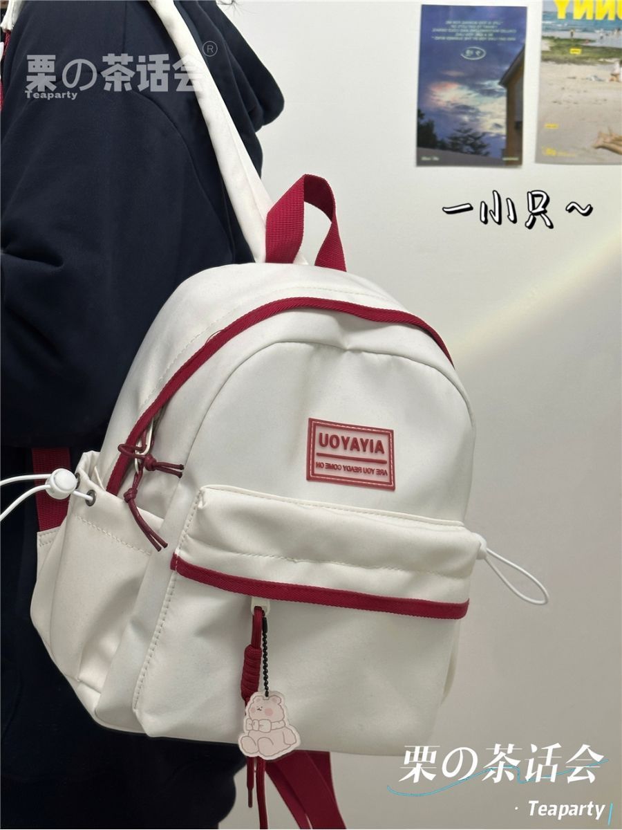 Children and college students mini backpack female Japanese ins style simple and versatile mini small school bag travel backpack