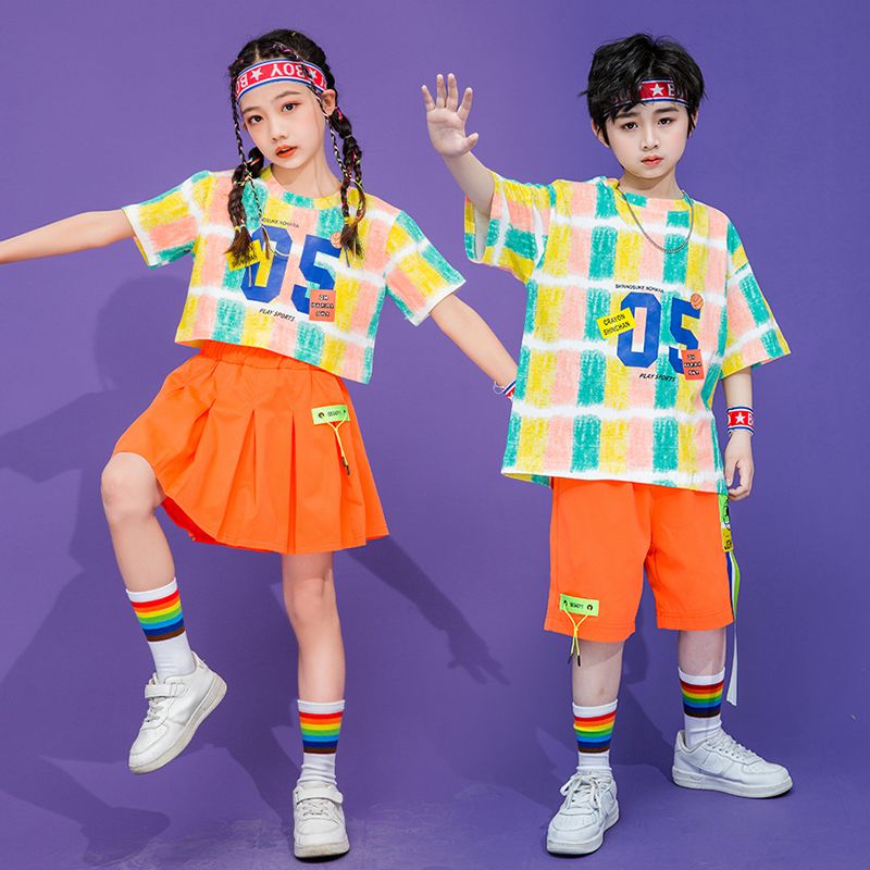 六一兒童啦啦隊演出服小學生運動會開幕式團體幼兒園舞蹈表演服裝