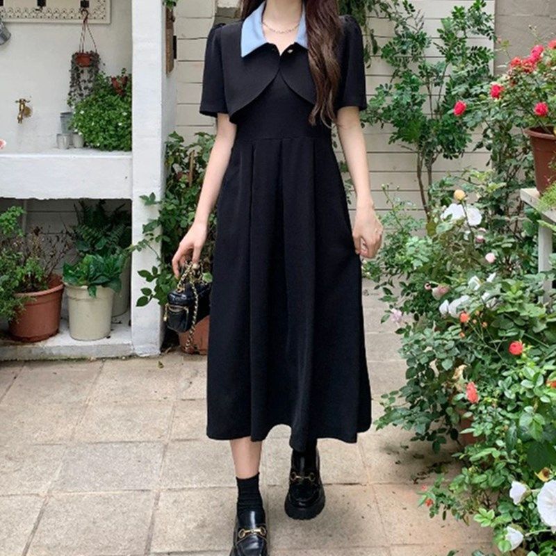 大碼胖mm夏季新款女裝吊帶裙坎肩套裝氣質小清新遮肉連衣裙兩件套