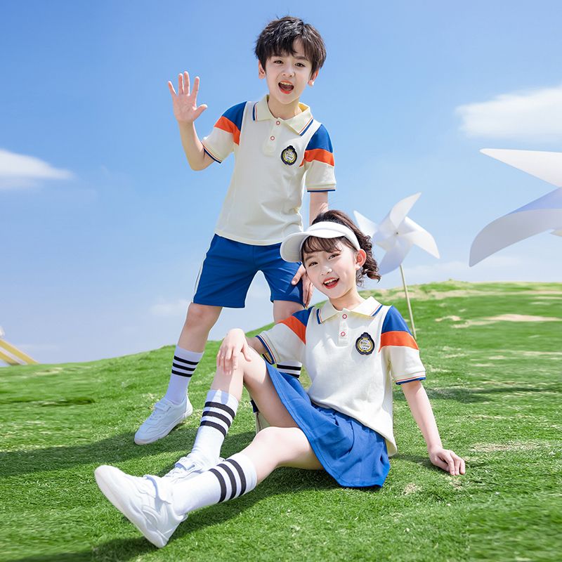 小學生統一校服定製幼兒園園服夏季表演服套裝班服兒童英倫學院風