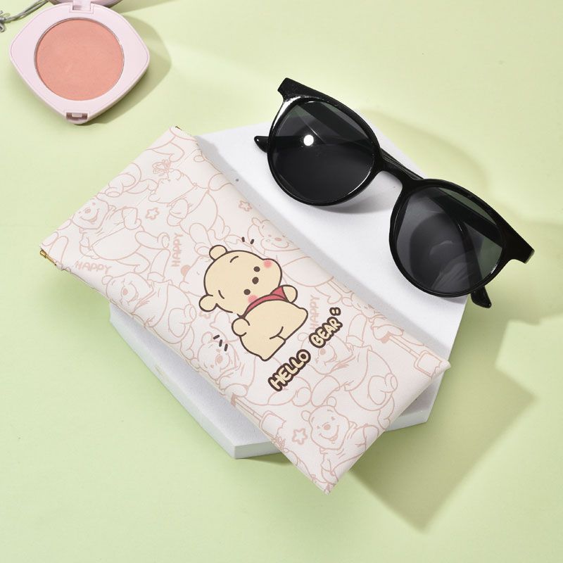 Cartoon Cute Glasses Bag Anti-stress Convenient Simple Protective Cover Storage Bag Sunglasses Sunglasses Clip Myopia Glasses Bag