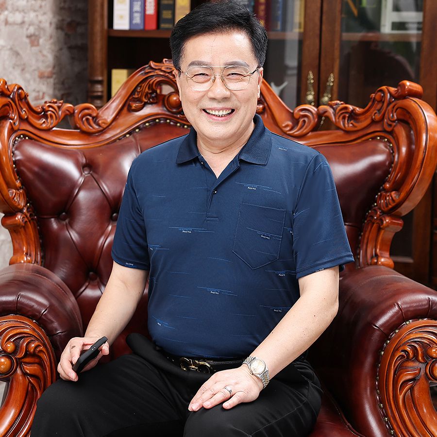 中老年短袖體恤衫男士夏季透氣冰絲薄款爸爸裝T恤半袖爺爺上衣
