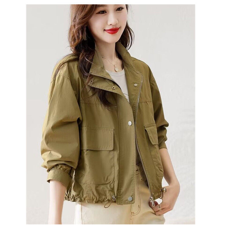 Women's new coat work style  small style foreign style fashionable casual double layer high-end short coat