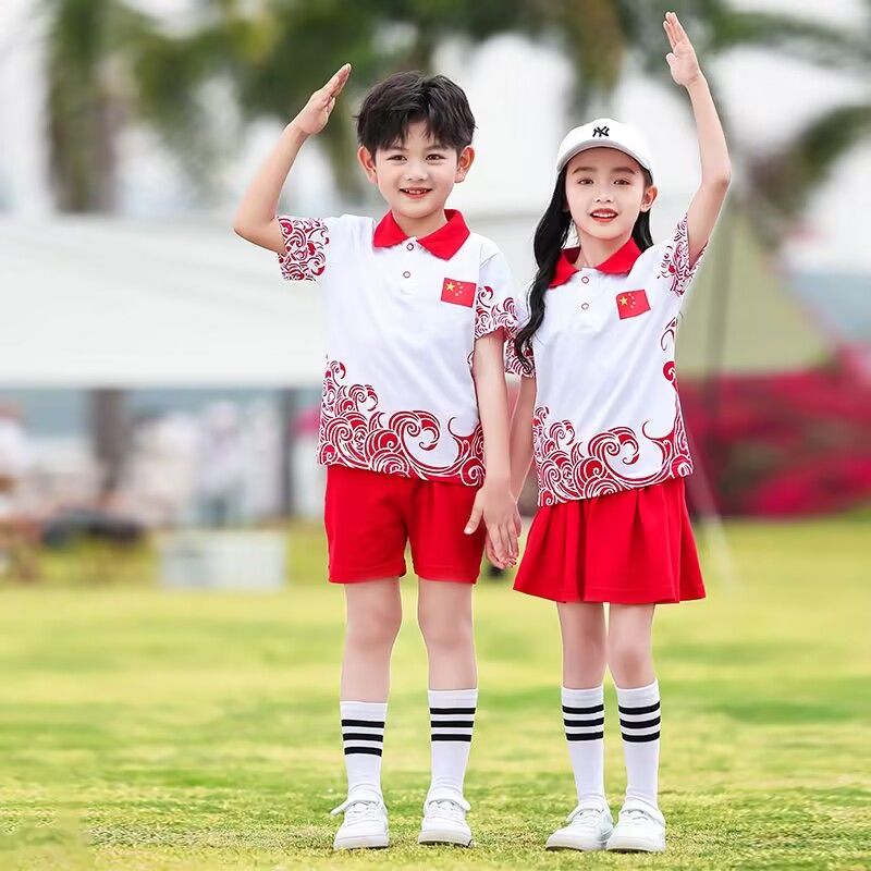 幼儿园合唱演出服园服夏装中国风小学生班服儿童六一舞蹈表演服装