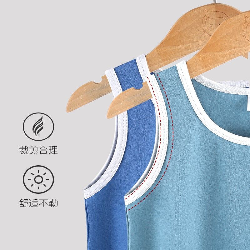 Hengyuanxiang children's vest boys summer cotton thin girls suspender bottoming baby sleeveless undershirt medium and large children