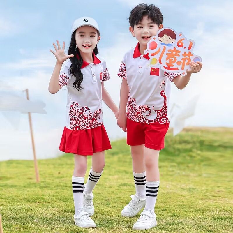 幼儿园合唱演出服园服夏装中国风小学生班服儿童六一舞蹈表演服装