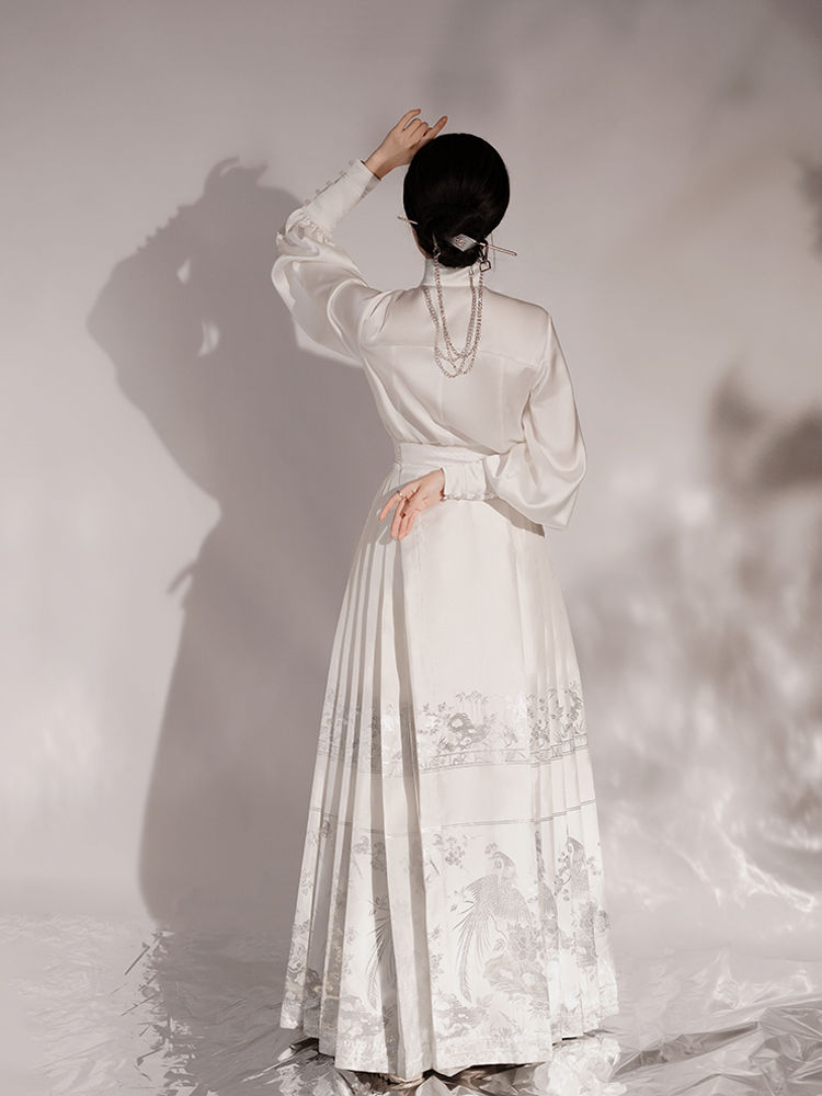 年夏季新款优雅新中式改良版汉服汉元素传统马面裙中国风套装