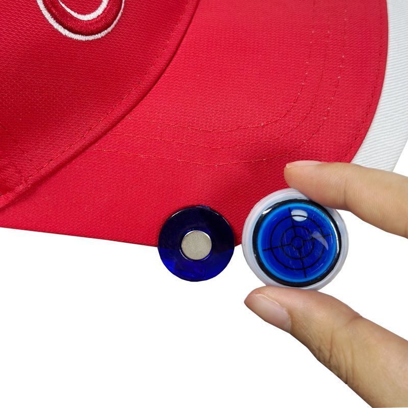 高尔夫水平仪帽夹mark平衡测高低坡塑料可拆卸磁吸果岭球位标马克
