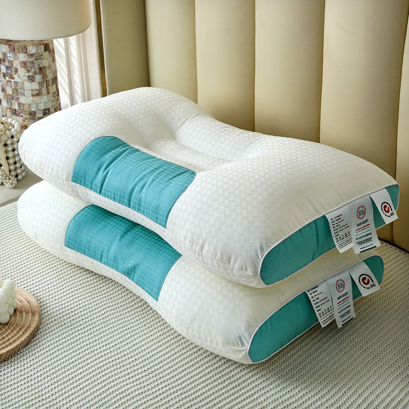 嘉之裳针织枕芯按摩枕护颈椎可水洗枕头保健助眠成人枕头单人一只