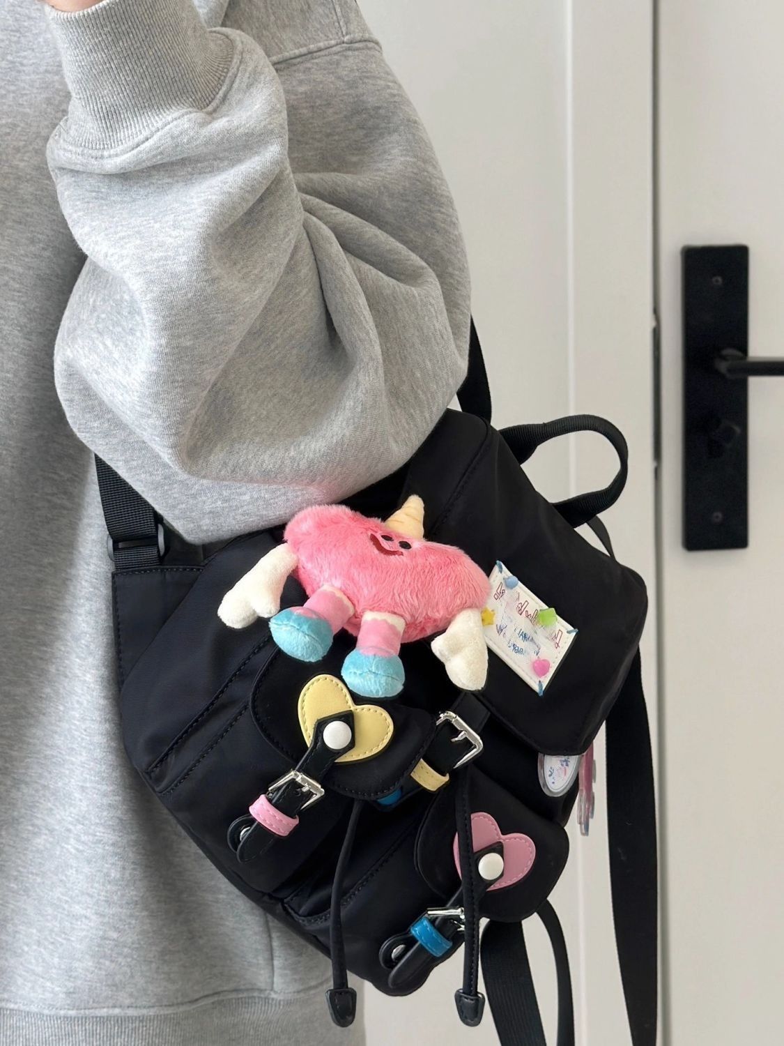 可愛糖果少女簡約小眾原創初高中學生書包輕便通勤單肩雙肩小背包