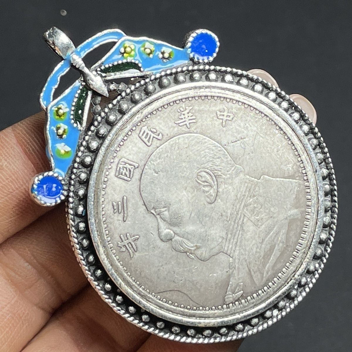 Vintage Antique Collection Inlaid Opal Pendant Old Object | eBay