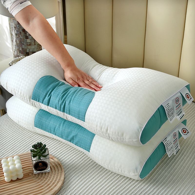 嘉之裳针织枕芯按摩枕护颈椎可水洗枕头保健助眠成人枕头单人一只